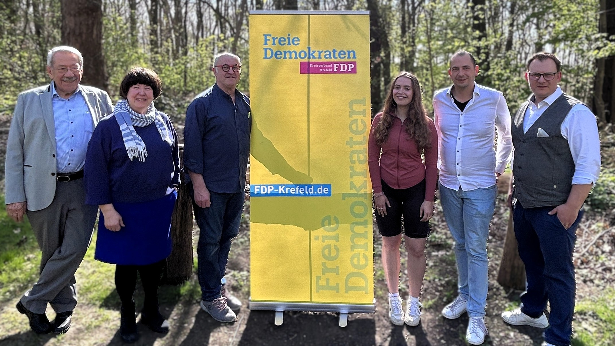 Von links nach rechts: Dr. Robert Schäfer, Erna Flesch, Jörg Jäger, Franziska Lesch, Hans Tenberg, Sebastian Stachelhaus